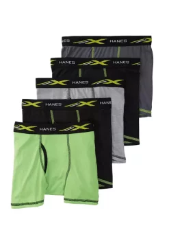 Hanes® Boys Set of 5 Boxer Briefs