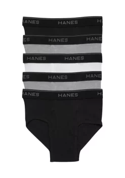 Hanes® Boys Set of 5 Cotton Briefs