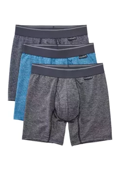 Hanes® Ultimate Breathable Stretch Boxer Briefs - 3 Pack