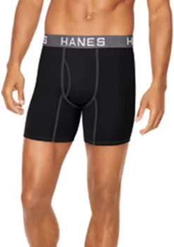 Hanes® 4-Pack of Assorted Boxer Briefs