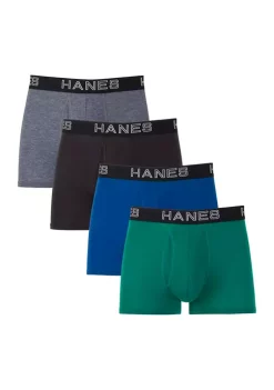 Hanes® 4-Pack of Assorted Trunks -Cheap Sperry Store Belk 1095