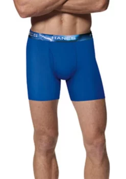Hanes® 4-Pack of Assorted Boxer Briefs