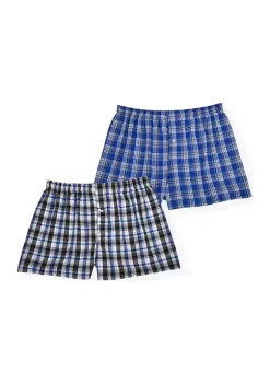 Hanes® Big & Tall 2-Pack Stretch Woven Boxers