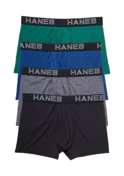 Hanes® Total Support Pouch Platinum Sling Trunks - 4 Pack -Cheap Sperry Store Belk 1144