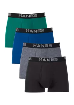 Hanes® Total Support Pouch Platinum Sling Trunks - 4 Pack -Cheap Sperry Store Belk 1148