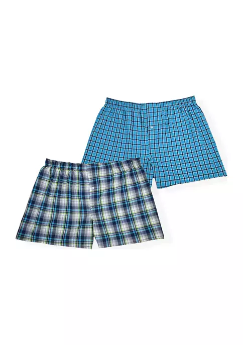 Hanes® Men's 2-Pack Stretch Woven Boxers 8 Hanes® Men's 2-Pack Stretch Woven Boxers - Image 6