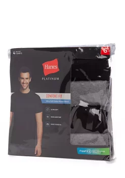 Hanes® 4-Pack Modal Crew Undershirts