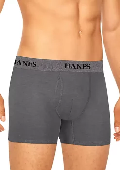 Hanes® Platinum Stretch Tagless® Boxer Briefs 4 Pack -Cheap Sperry Store Belk 1223