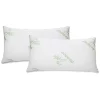 J&V TEXTILES Bamboo Memory Foam Pillows (Set of 2)