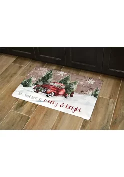 J&V TEXTILES 20"x32" Holiday Themed Cushioned Anti-Fatigue Kitchen Mat