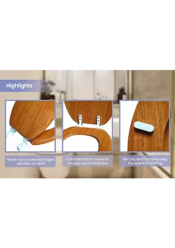 J&V TEXTILES Marble Print Toilet Seats -Cheap Sperry Store Belk 1306