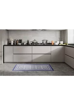 J&V TEXTILES 20" X 39" Anti-Fatigue Kitchen Mat BLUE GEO