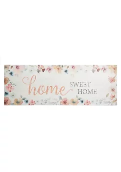 J&V TEXTILES 20"x55" Cushioned Anti-Fatigue Kitchen Runner Mat Home Sweet Home