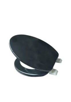 J&V TEXTILES Elongated Toilet Seat With Easy Clean & Change Hinge