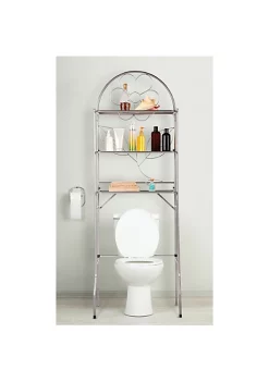 J&V TEXTILES 3-Shelf Bathroom Organizer Over The Toilet, Bathroom Spacesaver -Cheap Sperry Store Belk 1621