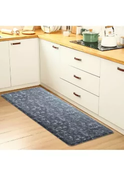 J&V TEXTILES 20" X 39" MEDALLION EMBOSSED MAT TAUPE