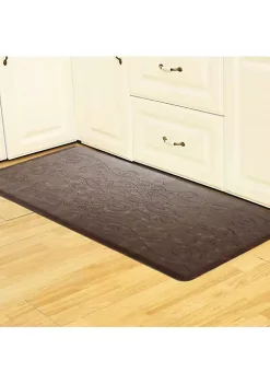 J&V TEXTILES 20" X 39" MEDALLION EMBOSSED MAT TAUPE -Cheap Sperry Store Belk 1647