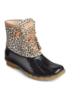 Sperry® Saltwater Animal Print Textile Multi Duck Boots