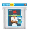 Hanes® 6 Pack White V-Neck T-shirt -Cheap Sperry Store Belk 823