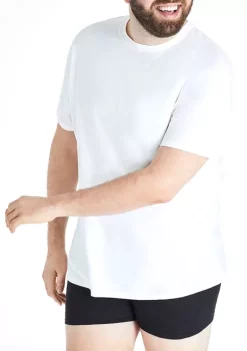 Hanes® Big & Tall Crew Neck Short Sleeve T-Shirt - 4 Pack -Cheap Sperry Store Belk 840