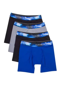 Hanes® Ultimate X-Temp 2.0 Air Long Leg Boxer Briefs - 4 Pack