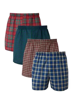 Hanes® Big & Tall Assorted Tartan Boxers - 4 Pack