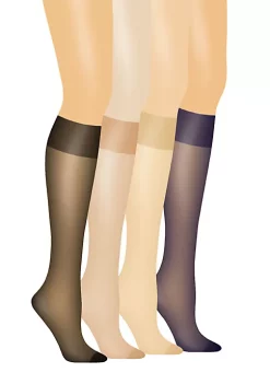 Hanes® Silk Reflections Knee Highs With Reinforced Toe -Cheap Sperry Store Belk 912