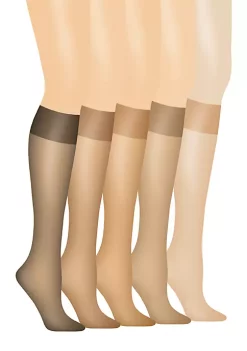 Hanes® Silk Reflections Silky Sheer Knee High 2 Pack -Cheap Sperry Store Belk 958