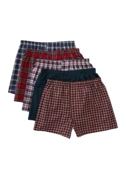 Hanes® Woven Boxers - 5 Pack