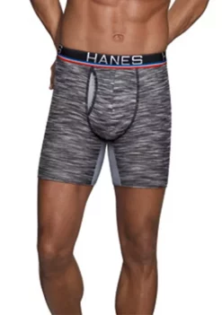 Hanes® Ultimate X-Temp Total Support Pouch Long Leg Boxer Briefs - 4 Pack