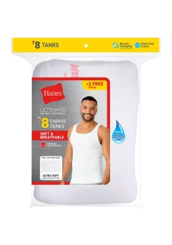 Hanes® Men's Cotton Undershirts - 8 Pack