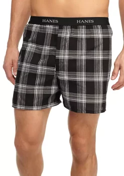 Hanes® Ultimate Plaid Boxers - 5 Pack
