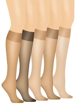 Hanes® Silk Reflections Queen Size Sheer Knee High Enhanced Toe